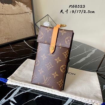 Louis Vuitton Box Phone Case Monogram In Canvas M68523 Size 9x2.5x17cm