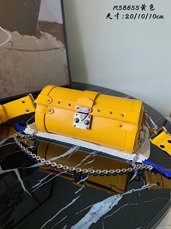 Louis Vuitton Papillon Trunk Epi Leather In Yellow M58655 Size 20x10x10cm