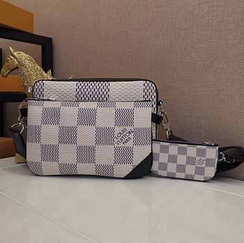 Louis Vuitton Monogram Tri Pochette In White M69443 Size 25x18.5x7cm