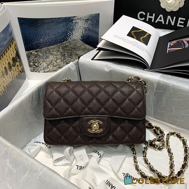 Chanel Classic Double Classic Caviar Calfskin Size 20cm - 1