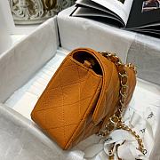 Chanel Classic Double Classic Caviar Calfskin In Brown Size 20cm - 6