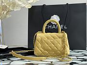 Chanel Coco Mini Handle Bag In Yellow 92933 - 5
