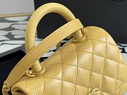 Chanel Coco Mini Handle Bag In Yellow 92933 - 6
