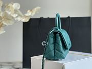 Chanel Coco Mini Handle Bag In Blue 92933 - 6