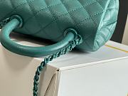 Chanel Coco Mini Handle Bag In Blue 92933 - 3