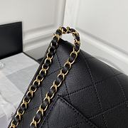 Chanel Hobo Bag Calfskin Gold-tone Metal in Black AS2542 Size 23X25.5X8cm - 4
