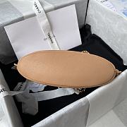 Chanel Hobo Bag Calfskin Gold-tone Metal in Brown AS2542 Size 23X25.5X8cm - 6