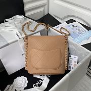 Chanel Hobo Bag Calfskin Gold-tone Metal in Brown AS2542 Size 23X25.5X8cm - 5