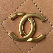 Chanel Hobo Bag Calfskin Gold-tone Metal in Brown AS2542 Size 23X25.5X8cm - 3