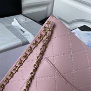 Chanel Hobo Bag Calfskin Gold-tone Metal in Pink AS2542 Size 23X25.5X8cm - 3