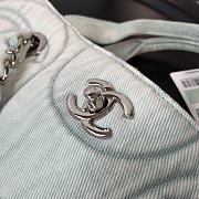 Chanel Vintage Tote Bag Size In Blue Size 38cm - 4