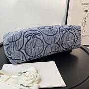 Chanel Vintage Tote Bag Size In Navy Blue Size 38cm - 5
