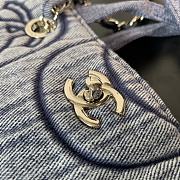 Chanel Vintage Tote Bag Size In Navy Blue Size 38cm - 4