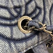 Chanel Vintage Tote Bag Size In Navy Blue Size 38cm - 3