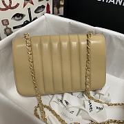 Chanel Diana Timeless Dark Brown Quilted Leather Crossbody Bag AS1499 Size 23x14x7cm - 3
