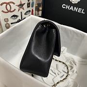 Chanel Diana Timeless Dark Brown Quilted Leather Crossbody Bag In Black AS1499 Size 23x14x7cm - 3
