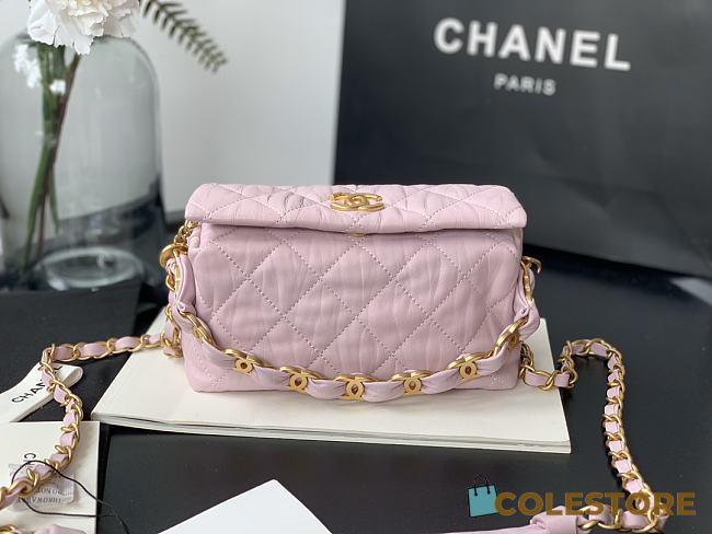 Chanel Hobo Bag 2021 In Pink Size 13x19x7cm - 1