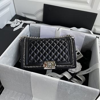 Chanel Multi Chain Boy Bag Size 15x25x9cm