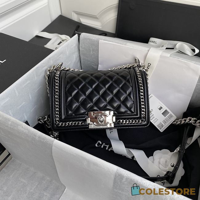 Chanel Multi Chain Boy Bag Size 12x20x8.5cm - 1