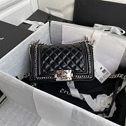 Chanel Multi Chain Boy Bag Size 12x20x8.5cm - 1
