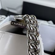 Chanel Multi Chain Boy Bag In Blue White Size 12x20x8.5cm - 5