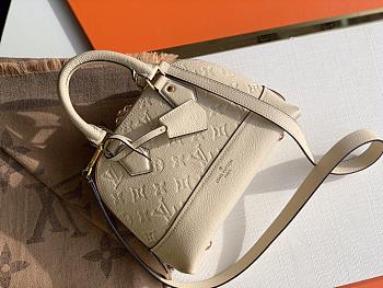 Louis Vuitton Alma BB Monogram Empreinte Leather In White 25cm