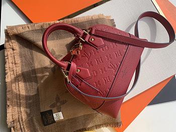 Louis Vuitton Alma BB Monogram Empreinte Leather In Red 25cm