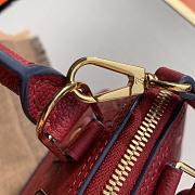 Louis Vuitton Alma BB Monogram Empreinte Leather In Red 25cm - 2