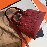 Louis Vuitton Alma BB Monogram Empreinte Leather In Red 25cm - 4