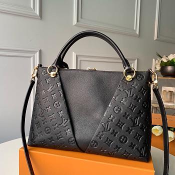 Louis Vuitton V Tote MM Monogram Handbag In Black M44884 Size 36x27x16cm