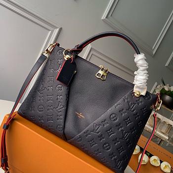 Louis Vuitton Monogram Handbag In Black&Red M44884 Size 36cm