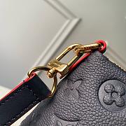 Louis Vuitton Monogram Handbag In Black&Red M44884 Size 36cm - 2