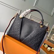 Louis Vuitton Monogram Handbag In Black&Red M44884 Size 36cm - 3