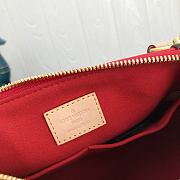 Louis Vuitton Monogram Canvas V BB Tote Bag In Red 27cm - 6
