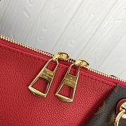 Louis Vuitton Monogram Canvas V BB Tote Bag In Red 27cm - 2