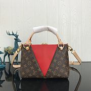 Louis Vuitton Monogram Canvas V BB Tote Bag In Red 27cm - 3