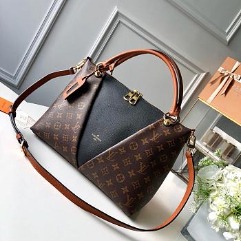 Louis Vuitton Monogram Canvas V MM Tote Bag In Brown 36cm
