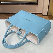 Bottega Veneta Arco Tote Bag In Blue 44052 Size 36x24x12cm - 3