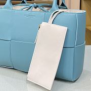Bottega Veneta Arco Tote Bag In Blue 44052 Size 36x24x12cm - 4