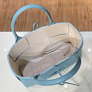 Bottega Veneta Arco Tote Bag In Blue 44052 Size 36x24x12cm - 5