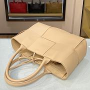 Bottega Veneta Arco Tote Bag In Beige 44052 Size 36x24x12cm - 4