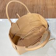 Bottega Veneta Arco Tote Bag In Beige 44052 Size 36x24x12cm - 5