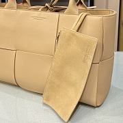 Bottega Veneta Arco Tote Bag In Beige 44052 Size 36x24x12cm - 6