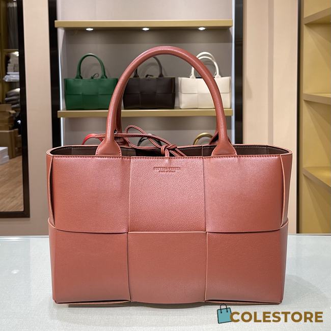 Bottega Veneta Arco Tote Bag In Wine 44052 Size 36x24x12cm - 1