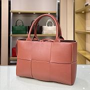 Bottega Veneta Arco Tote Bag In Wine 44052 Size 36x24x12cm - 4