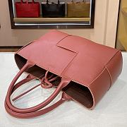 Bottega Veneta Arco Tote Bag In Wine 44052 Size 36x24x12cm - 5