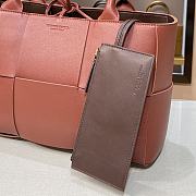 Bottega Veneta Arco Tote Bag In Wine 44052 Size 36x24x12cm - 6