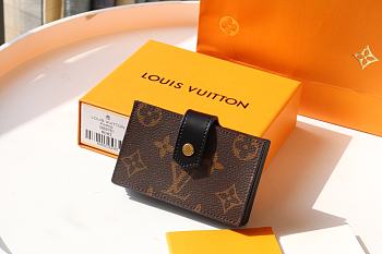 Louis Vuitton Card Holder Monogram In Black M69761 Size 10x8x2cm