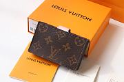 Louis Vuitton Card Holder Monogram In Pink M69761 Size 10x8x2cm - 2