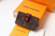 Louis Vuitton Card Holder Monogram In Wine M69761 Size 10x8x2cm - 1